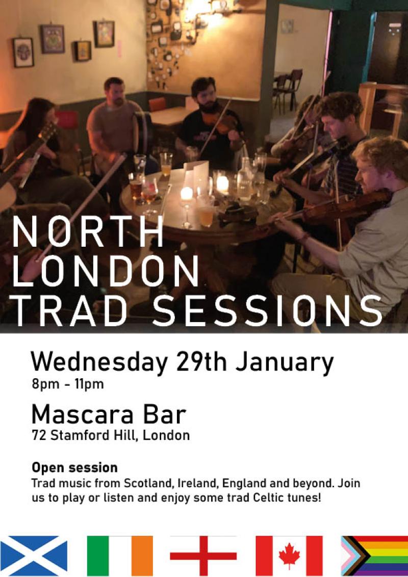 Join us to play or listen and enjoy some trad Celtic tunes