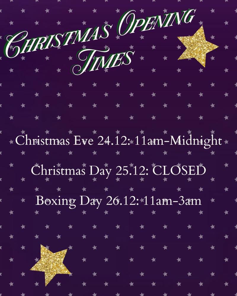 Christmas Opening Hours